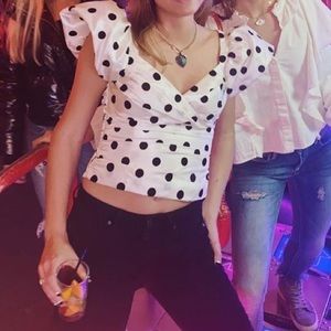 LPA Revolve Sold Out Polka Dot Emily Top